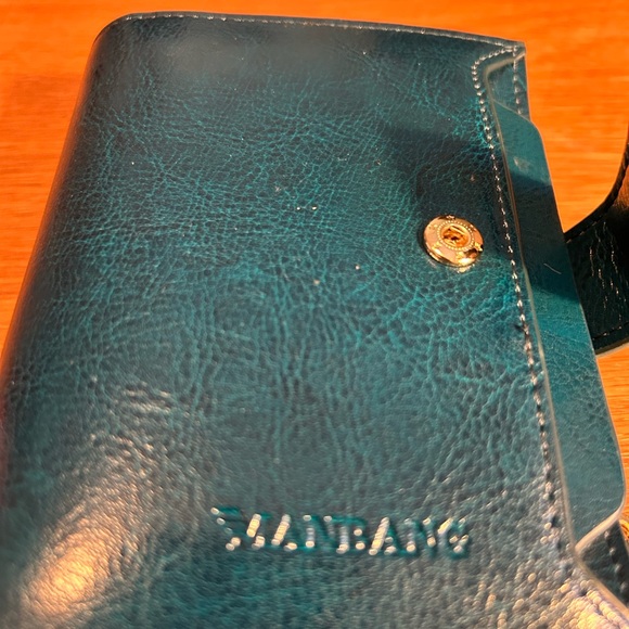 Blue Leather Wallet - Picture 2 of 5